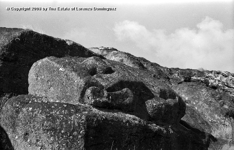 RRI_Cantera_Interior_07.jpg - Easter Island. 1960. Interior quarry of Rano Raraku.